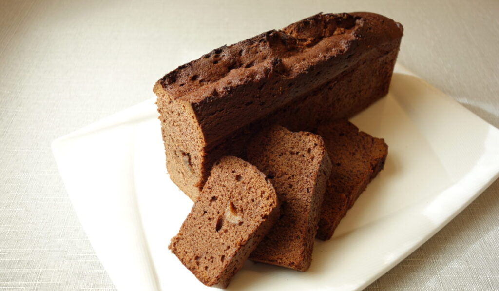 富有柿のチョコパウンドケーキ